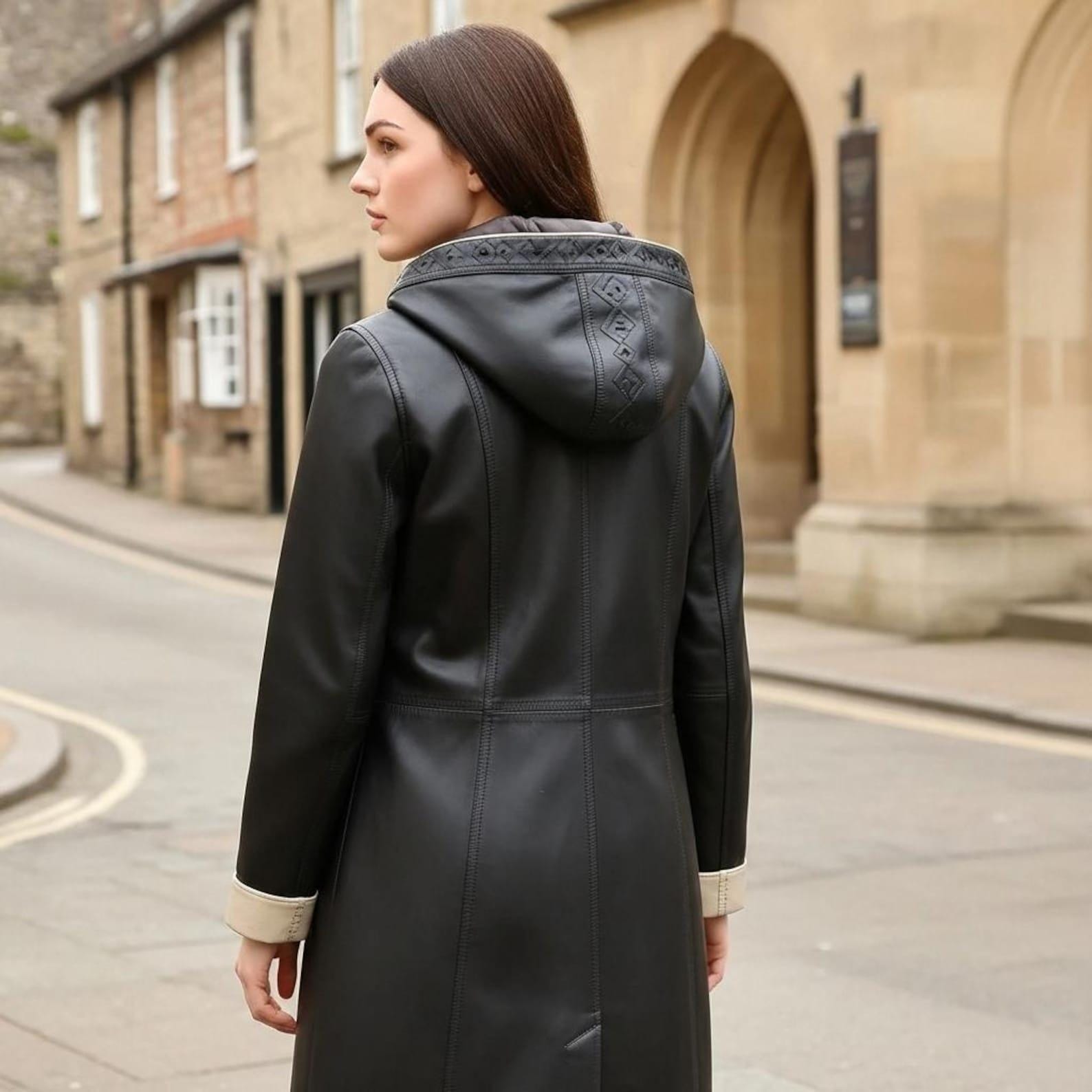 Women's Shearling Lambskin Leather Aviator Jacket: Vintage B3 Bomber Coat